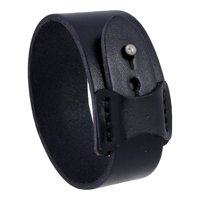 Ioensy - Pulsera Ancha Para Hombre, Pulsera De Puño, Pulsera Punk Para Uso Diario, Color Negro