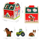 thumbnail image 2 of Juguete encaje granja animales de madera didáctico niños #1, 2 of 3