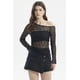 thumbnail image 1 of Polera Mujer Hombro Asimétrico Negro, 1 of 4