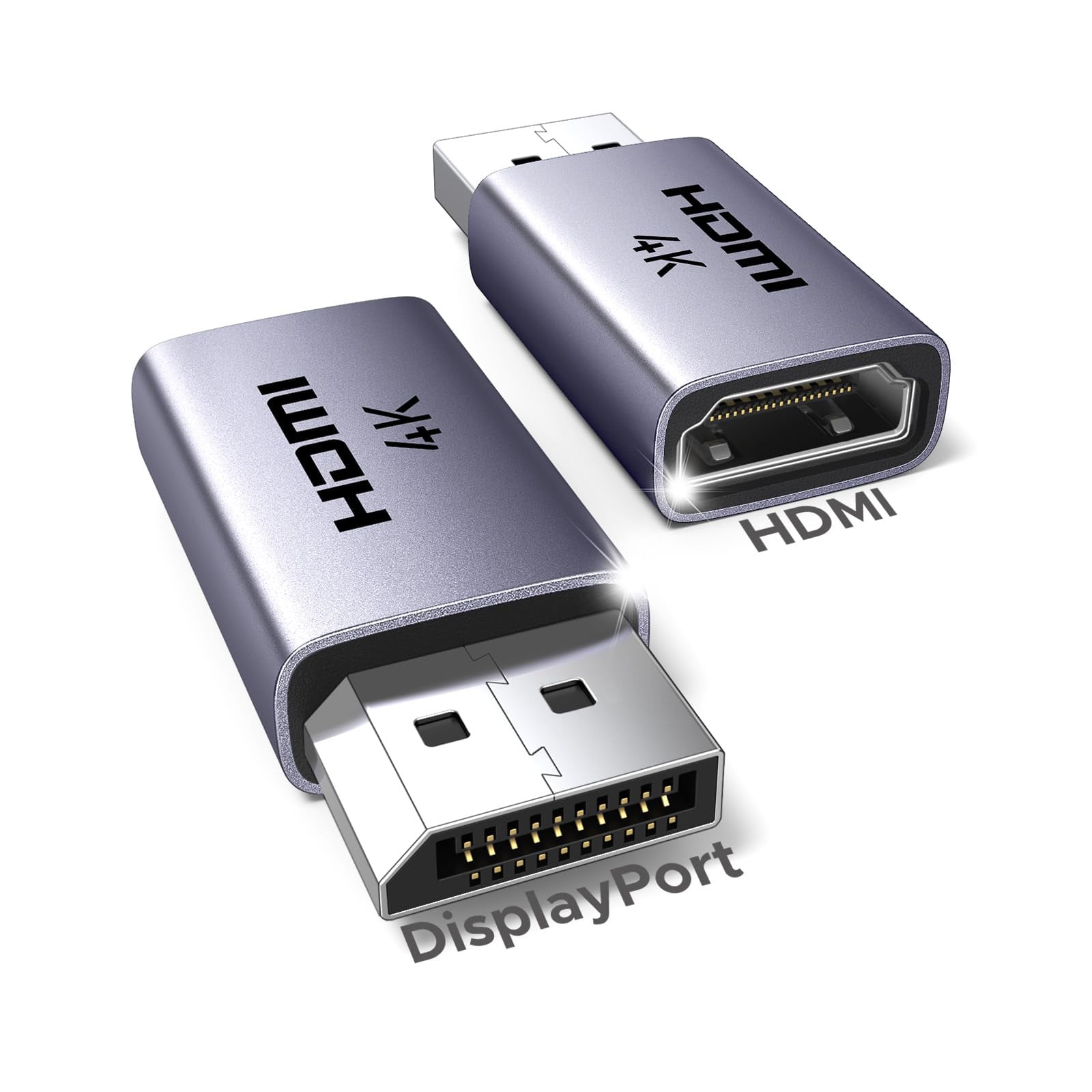 Adaptador Ugreen 4k Displayport A Hdmi 1.4 Macho A Hembra X2