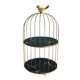thumbnail image 1 of Iron Art Nordic Bird Cage Rack Lápiz Labial Perfume Cosmético 19.5x36.5cm Negro, 1 of 5