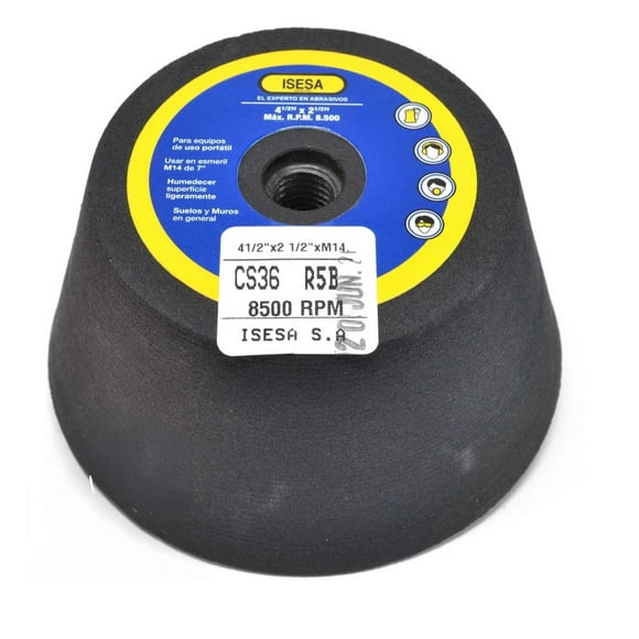 Piedra Resinosa Copa Conica C/Hilo 41/2X21/2 C36R5B M14