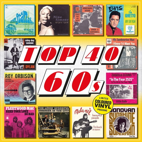 Top de vinilo de los 40 años 60, varios colores de 140 g de Sony