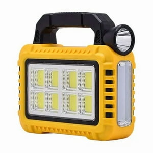 Aventura Store - Linterna Recargable Con Panel Solar Portátil 50W Amarilla