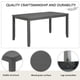 thumbnail image 3 of 6-Piece Dining Table Set with Bench and Chairs, Wooden Dining Table Set for 6, Modern 6 Person Dining Table Set for Dining Room, Kitchen, Grey, 3 of 3