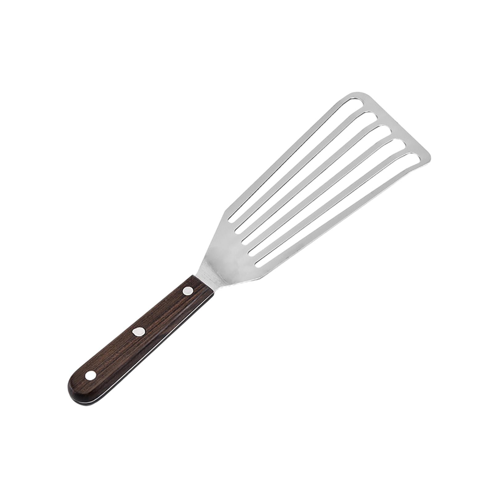 Magideal - Espátula Para Pescado, Utensilios De Cocina Antideslizantes De Acero Inoxidable, Espátula Para Pescado, Espátula De Cocina Para Asar, Transferir, Coci Pequeño