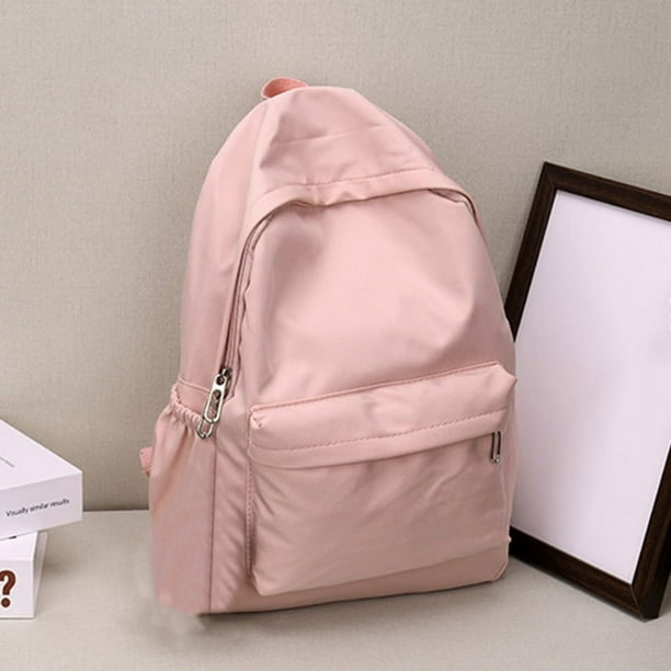 High Quality New Waterproof Nylon Women Backpack Female Travel Bag Backpacks Schoolbag for Teenage Girls Solid Color Bookbag