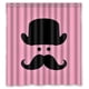 thumbnail image 1 of Cortina de ducha con diseño de bigote, juego de cortinas de baño con ganchos, tamaño 66 x 72 pulgadas, 1 of 3