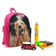 thumbnail image 3 of Golden Retriever Mochila Escolar para Niños y Niñas, Mochila Infantil Ligera de Alta Calidad, Grande y Duradera ROSA, 3 of 6