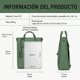 thumbnail image 4 of Ecosusi Mochila Convertible Style Tote de Mano para Notebook 14" Verde, 4 of 10