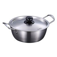 Magideal - Olla De Cocina De Ramen Coreana, Olla Ramyun Multifuncional Para El Hogar, Olla De Fideos Instantáneos Duradera, Olla De Sopa Kimchi Para Restaurante, 20 Centímetros