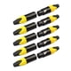 thumbnail image 2 of 5 pares de 3 clavijas XLR conector macho y hembra micrófono micrófono adaptador de cable amarillo, 2 of 5