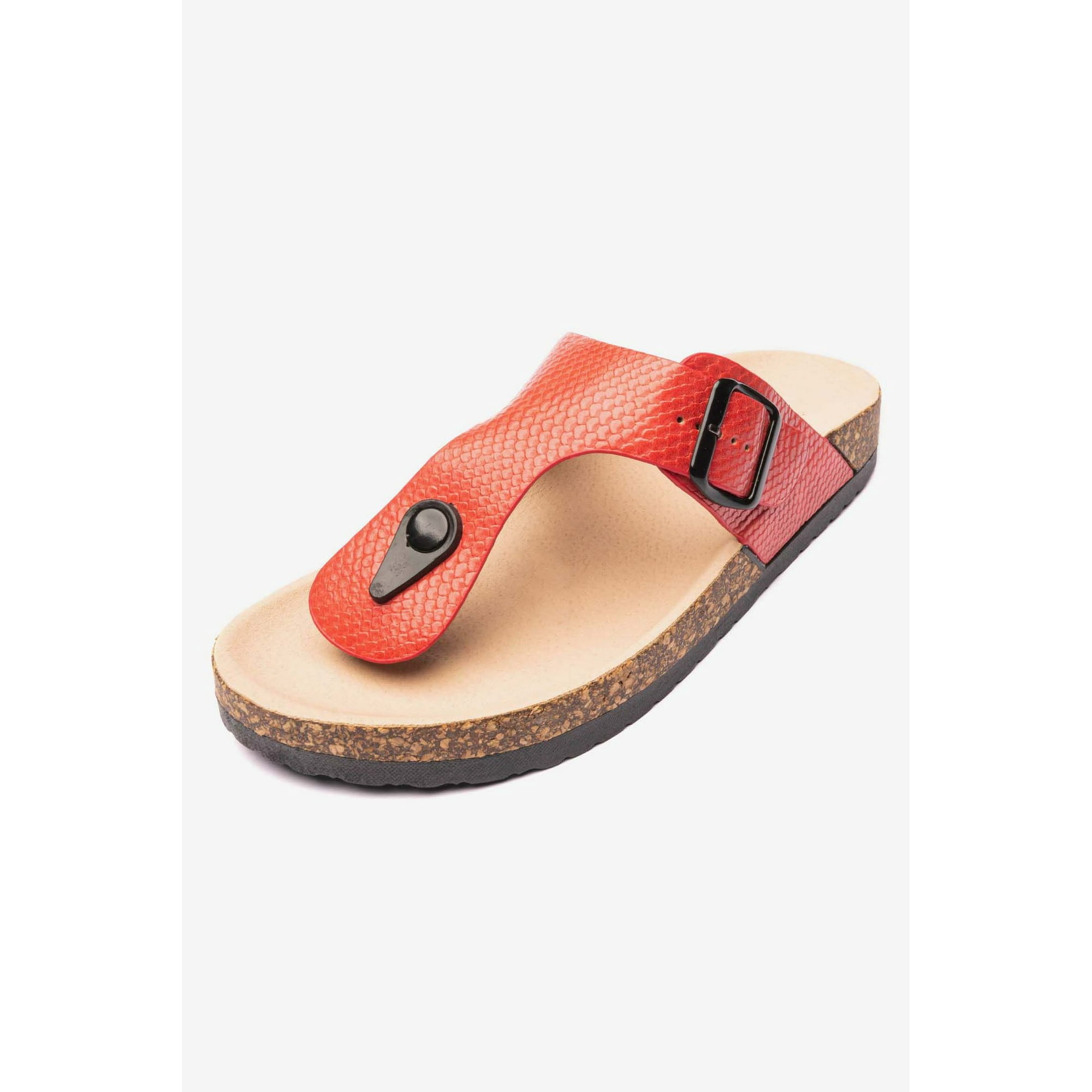 Sandalia Mujer Rojo Razo Chinitown