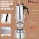 thumbnail image 2 of Cafetera Moka Suiitat 200 ml Acero Inoxidable 4 Tazas Plateada, 2 of 9