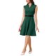 thumbnail image 2 of INSPIRE CHIC Vestido de Trabajo para Mujer Ajustado y Acampanado 2024 Vestidos de Negocios con Manga Corta XL Verde, 2 of 6