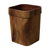 Bothyi - Cubo De Basura Grande Con Imitación De Madera, 16 L, Para Baño, Cocina, Oficina