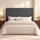 thumbnail image 2 of Respaldo Cama 2 Plaza Lineal Moderno Lino Premium Color Gris, 2 of 6