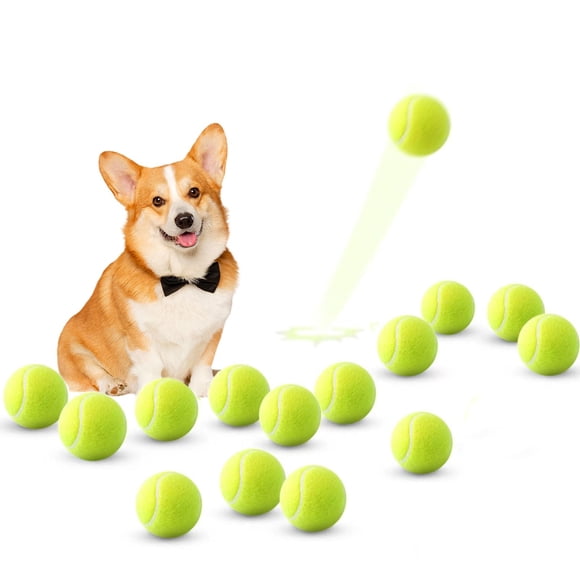 Pelotas de tenis para perros ZIYIZE, 15 unidades, mini pelotas de 5 cm