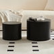 thumbnail image 1 of Nested table set 2 pieces, MDF coffee table set Living room/lounge area, black, 1 of 3