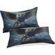 thumbnail image 2 of Juego de ropa de cama con funda nórdica de león, estampado 3D, funda de edredón con funda de almohada para niños, funda de colcha de microfibra suave, funda de cama con cremallera, 3 piezas,, 2 of 3