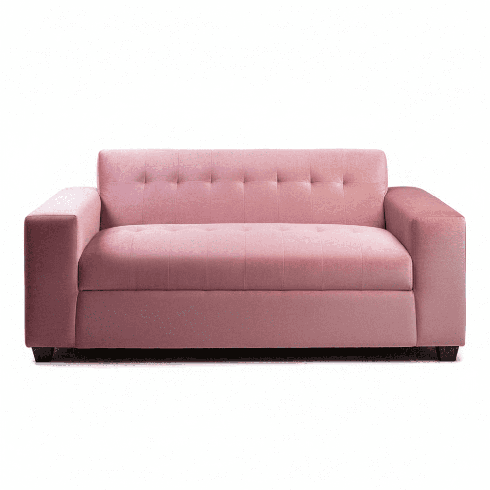 Muebles New - Sofa Dos Cuerpos Palo Rosa Felpa