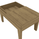 thumbnail image 3 of Mesa de Centro Rectangular Veneza Nogal, 3 of 5