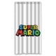 thumbnail image 1 of Cortina de ducha con el logotipo de Super Mario, juego de cortinas de baño con ganchos, tamaño 36 x 72 pulgadas, 1 of 3