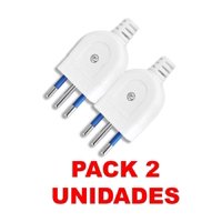 Gen - 2 Enchufes Macho Volante 250V Max 1500W -10A