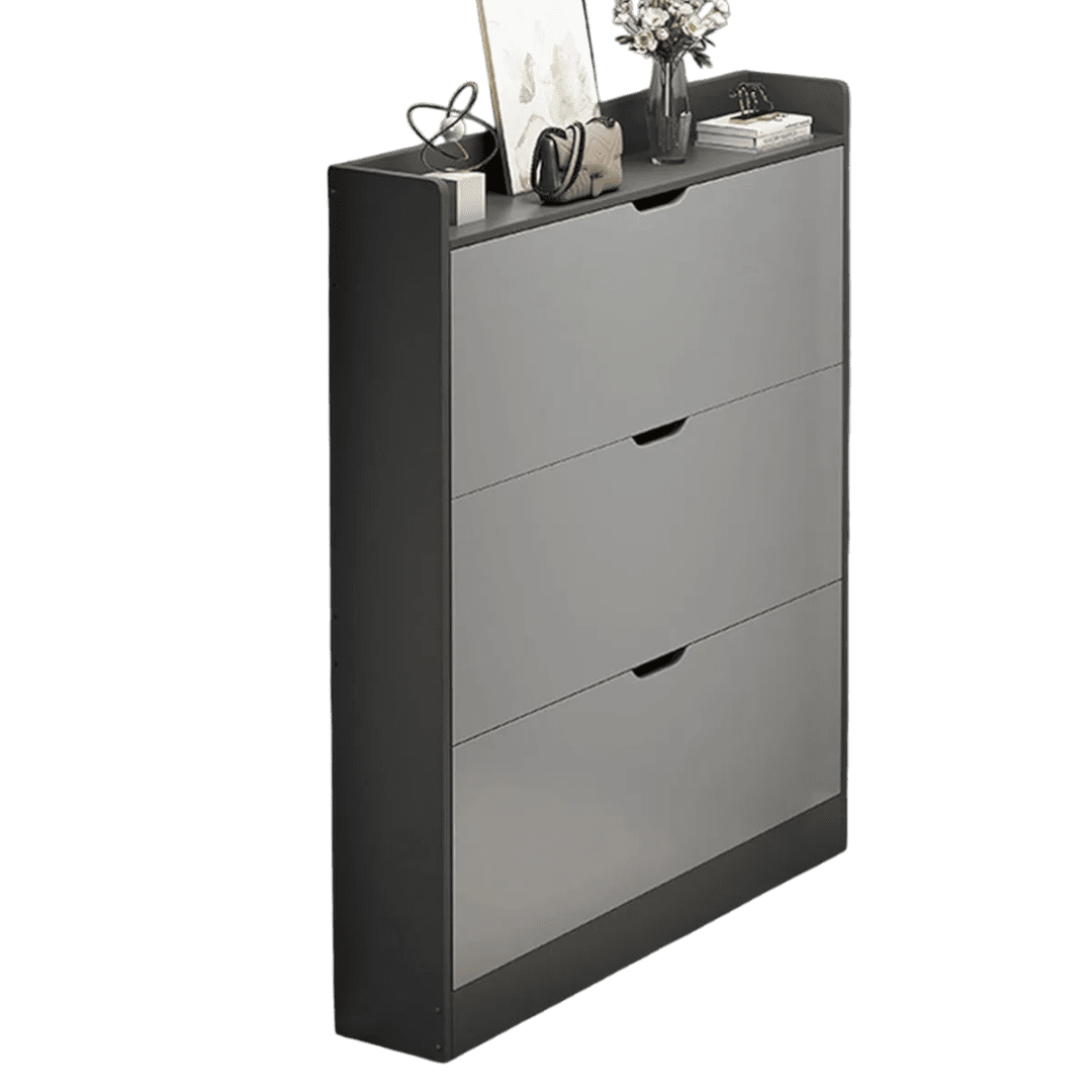 Angeles Del Hogar - Zapatero Delgado Moderno – Gris Cielo