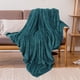 thumbnail image 3 of Manta de Franela de Forro Polar REGALWOVEN, Mantas de Peluche de Microfibra para Sofá, Verde Oscuro 59" x 78", 3 of 7