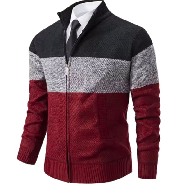 Sweater Chaqueta Cuello Subido Algodón Forro Piel 7170