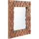 thumbnail image 4 of Espejo Moran de pared cuadrado de madera estilo mosaico 80x86x45, 4 of 5