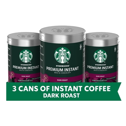 Café Instantáneo Starbucks Dark Roast 90G Paquete De 3