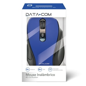Mouse Inalámbrico Azul 4D Datacom