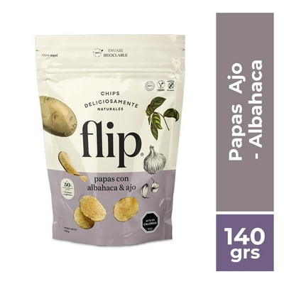 Papas Fritas Ajo Albahaca 140 G Flip