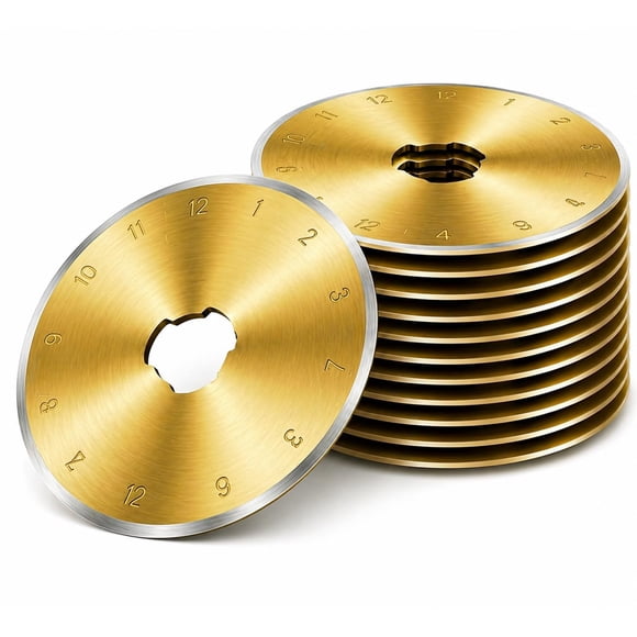 Cuchillas para cortador rotativo Kingsource 60 mm paquete de 10, recubiertas de titanio