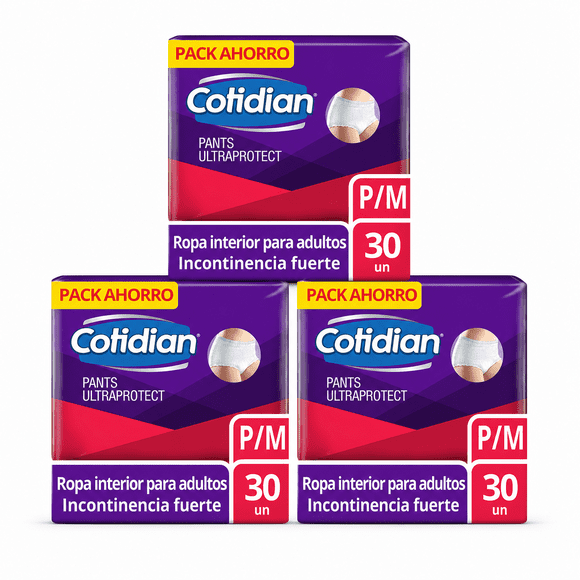 Pack 3 Pants Cotidian Ultra Protect P/M x30 un