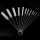 thumbnail image 1 of 12pcs, Reusable Straw Cleaning Brushes, Bottle Test Tube Long Straw Cleaning Brush, Nylon Washing Cleaner Tool, Reusable Bottle Straw Brush In Different Size (White-Black,12 Pieces), 1 of 5