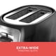 thumbnail image 3 of Tostadora BLACK+DECKER TR1278BD de 2 rebanadas, 850 W, 7 ajustes de color, 3 of 9