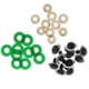 thumbnail image 2 of Juguete de seguridad de plástico de 10pcs ojos + no tejidos con purpurina + arandela de 18 mm verde, 2 of 5