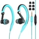 thumbnail image 1 of Auriculares deportivos para correr, microcableados, intraurales, azules, 1 of 7