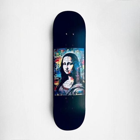 Colateral - Cuadro Mural Tabla Skate Monalisa