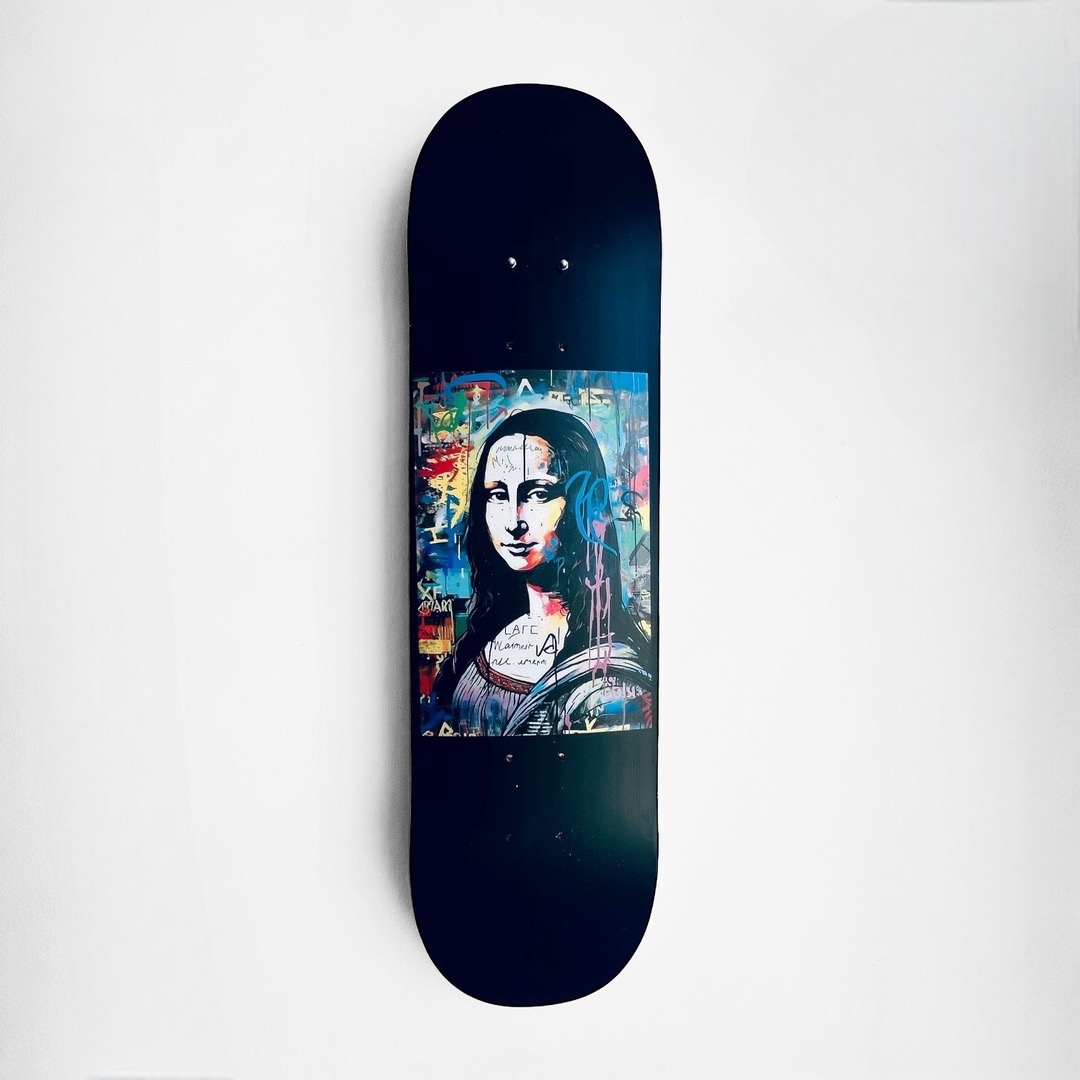Colateral - Cuadro Mural Tabla Skate Monalisa
