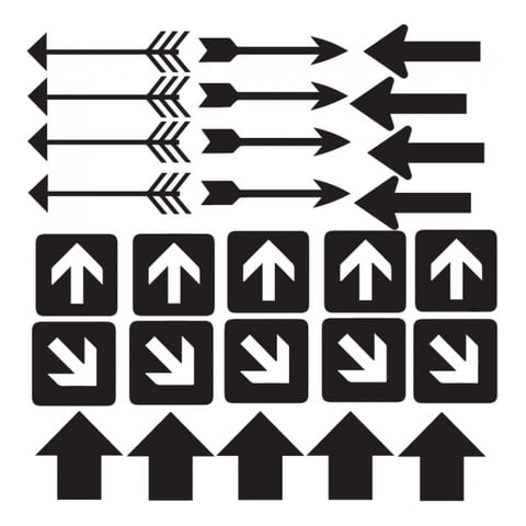Rienda Libre Graphics - Decomural Arrows School Nursery Set Ws-33327