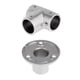 thumbnail image 1 of Marine Boat Rail / Stanchion Base + Handrail Fittings 90 Degree Tee 25mm, 1 of 6