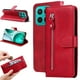 thumbnail image 3 of Funda con Cremallera para Honor X8C, Carcasa Cartera de Cuero PU con Soporte y Tarjetero, 3 of 5