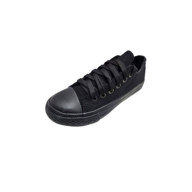 Zapatilla Lona Negro Niño Talla 27