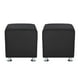 thumbnail image 1 of Set Pouf Cali 1c Felpa 12 Negro, 1 of 5