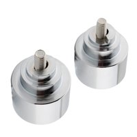 Ioensy - 2 Tapas De Extremo De Manillar De Motocicleta De Repuesto Para Honda Cb 559 1987-2007 Color Plateado