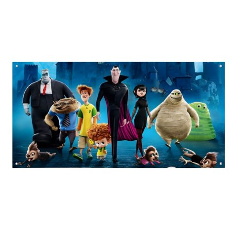 Desmarcar - Hotel Transilvania Fondo Temático Pancarta Suministros De Decoración Para Fiesta De Cumpleaños, Decoración De Fondo De Fiesta Personalizado,150X90Cm